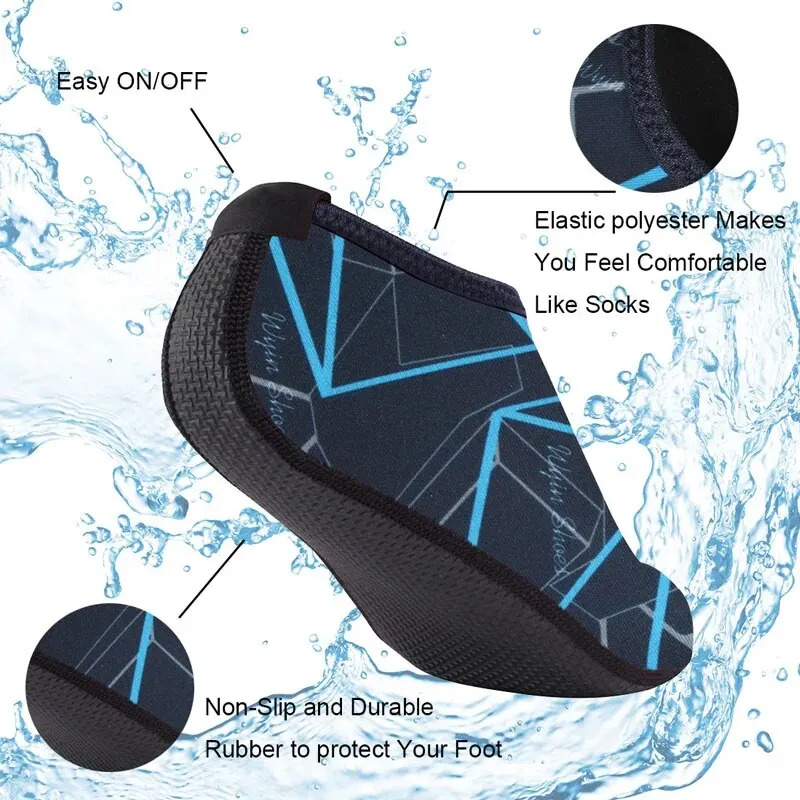 Quick-Dry Non-slip Diving Socks Coral Shoes Snorkeling Socks Swim Fins Socks Surf Yoga Beach Socks Swimming Shoes Water Shoes