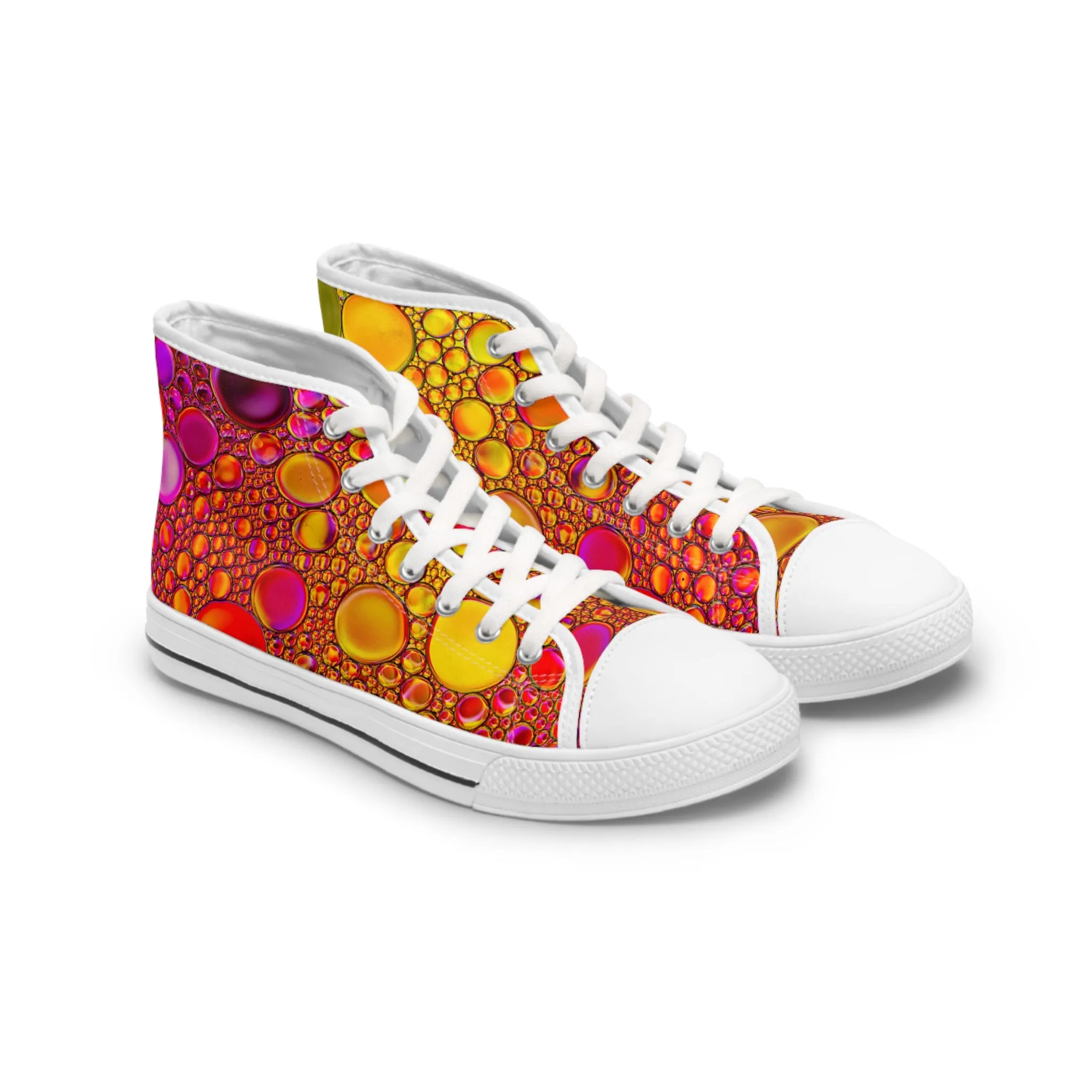 Sparkling Colors - Inovax Women's Hight Top Sneakers