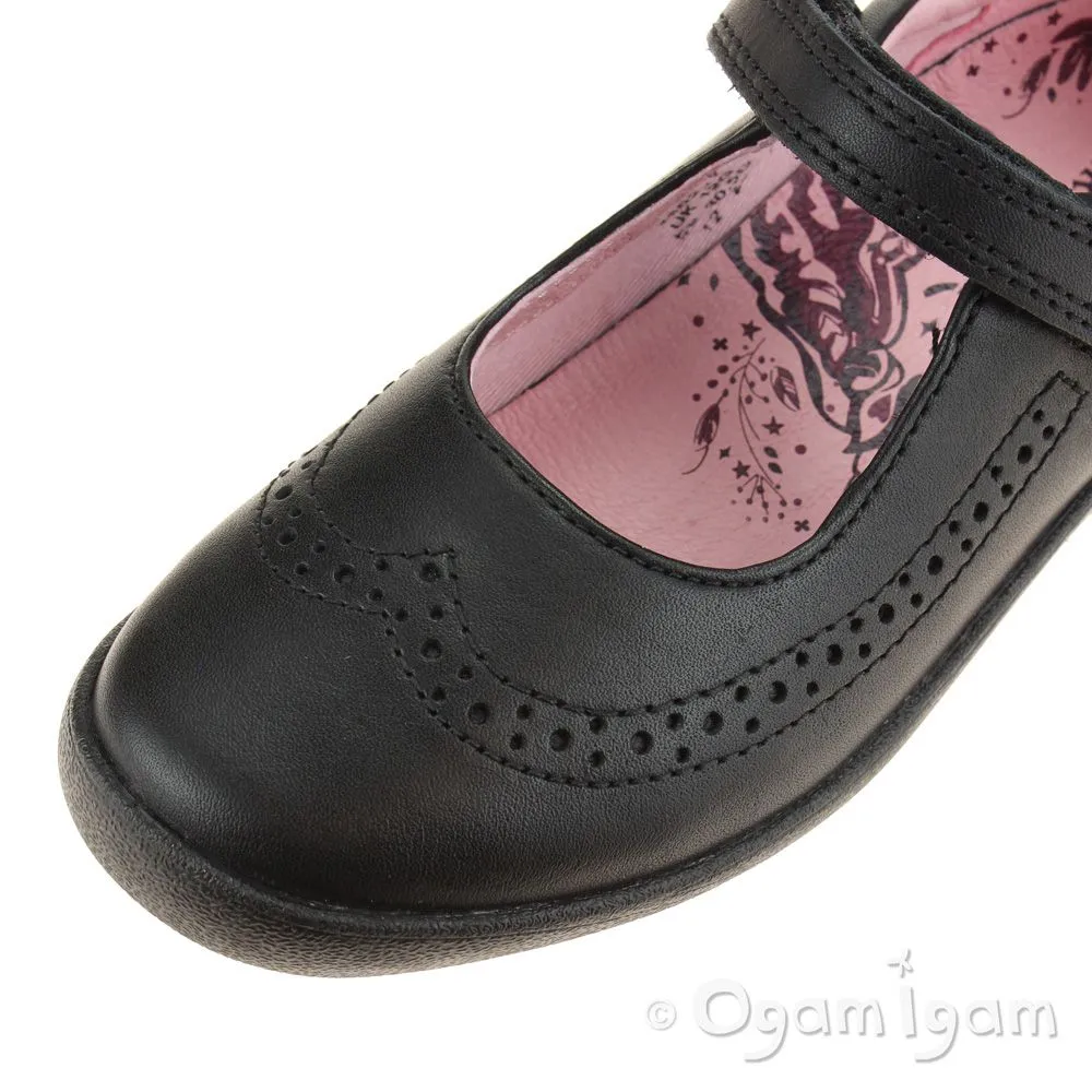 Start-rite Spirit Girls Black School Shoe