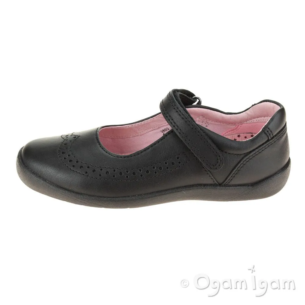 Start-rite Spirit Girls Black School Shoe