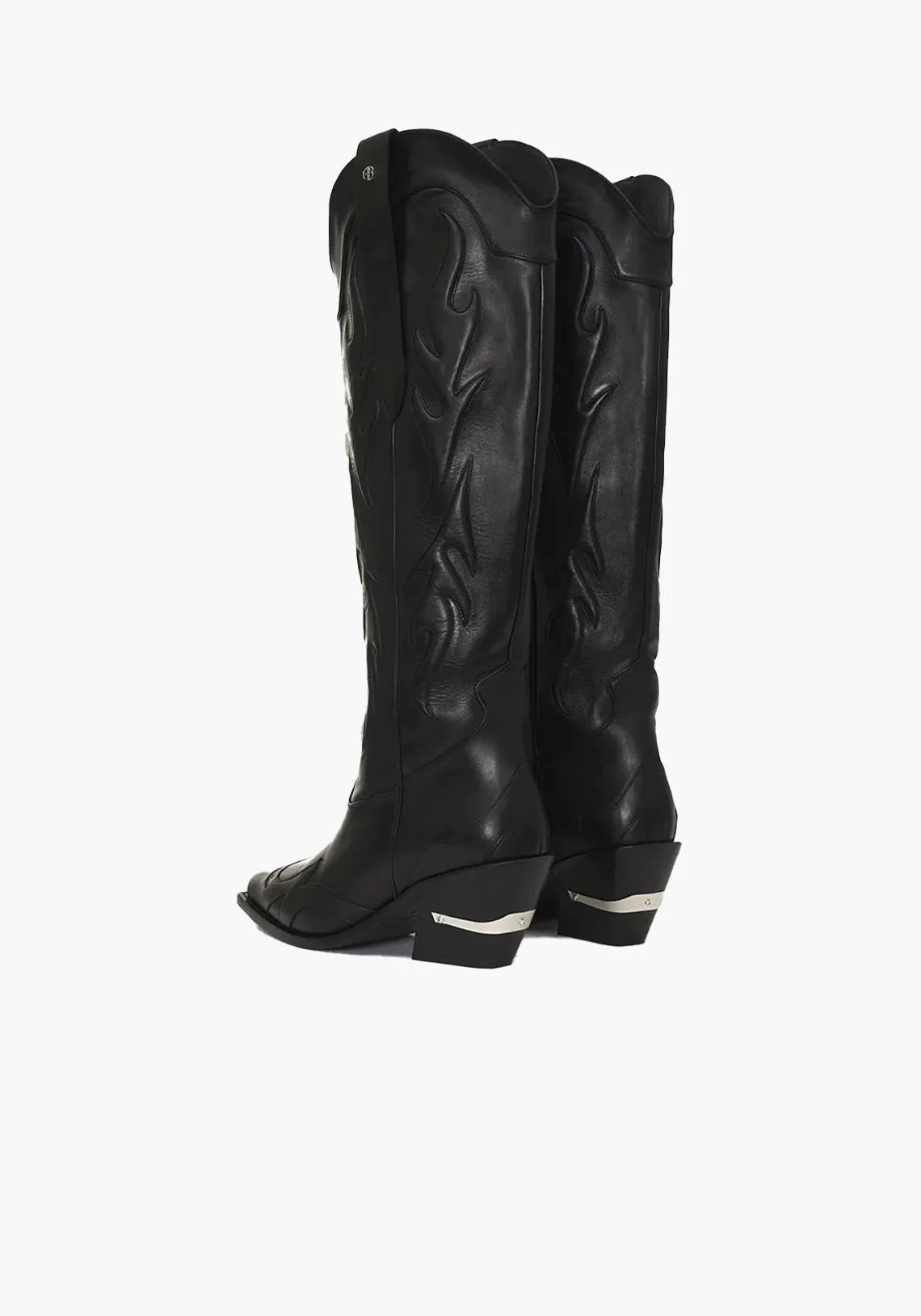 TALL TANIA BOOTS BLACK WESTERN