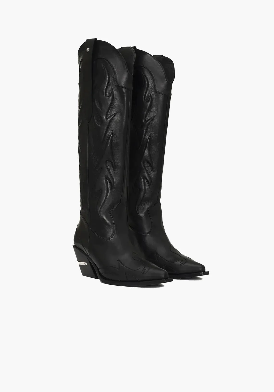 TALL TANIA BOOTS BLACK WESTERN