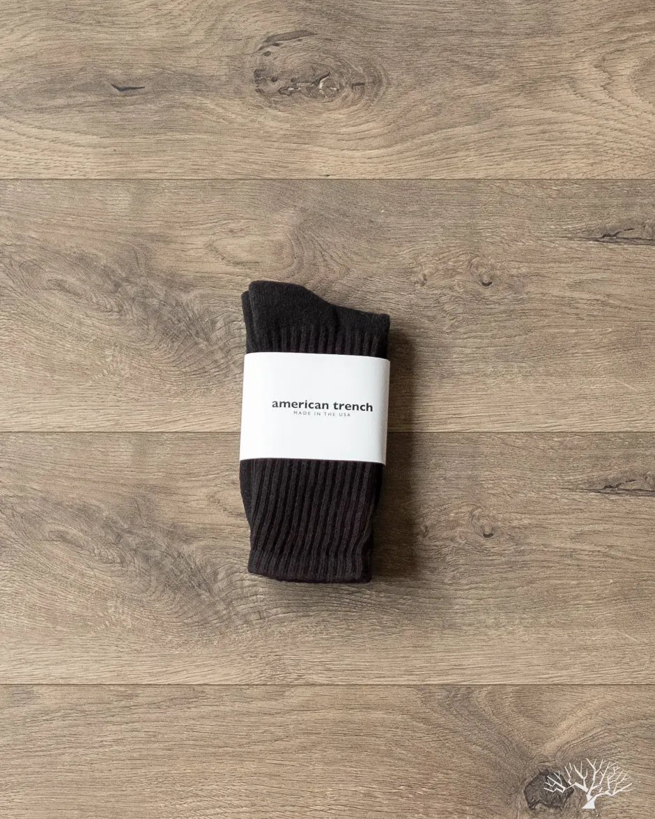 The Solids Crew Sock - Washed Black