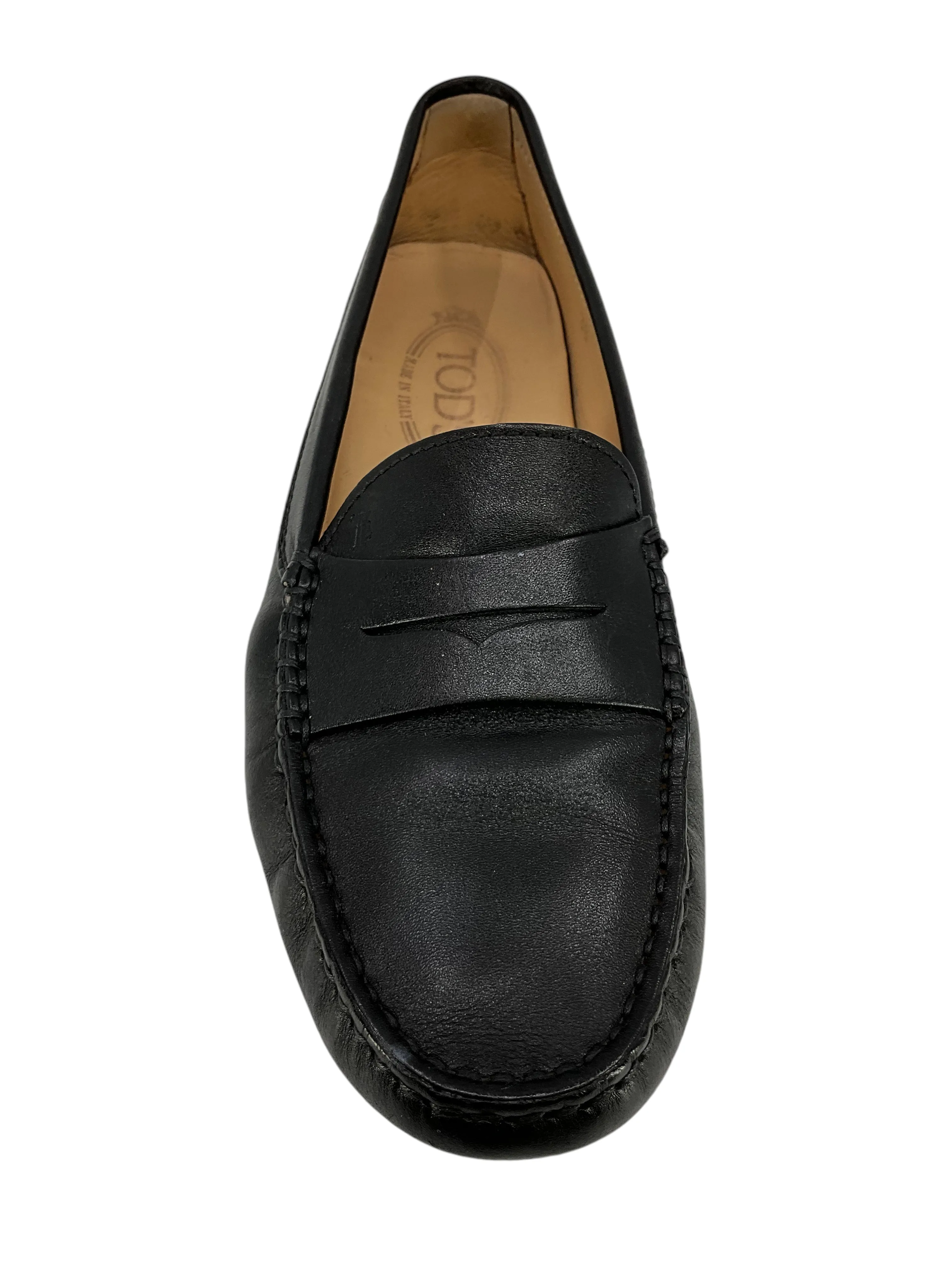 Tod's Smooth Leather Driving Loafers Size 8