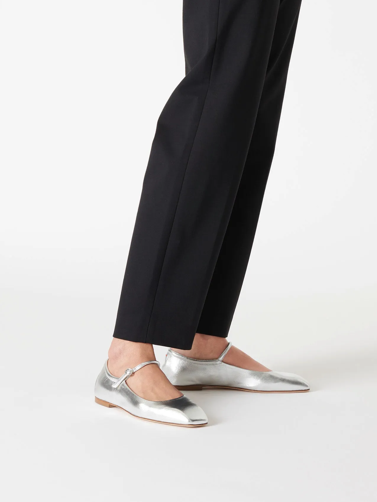 Uma Leather Mary-Jane Flats