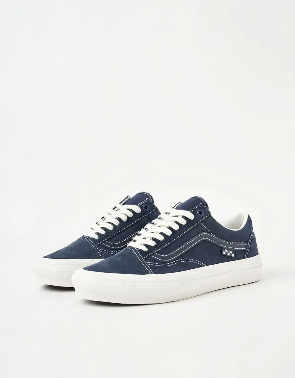 Vans Skate Old Skool Shoes - Wrapped Deep Navy/Vintage White