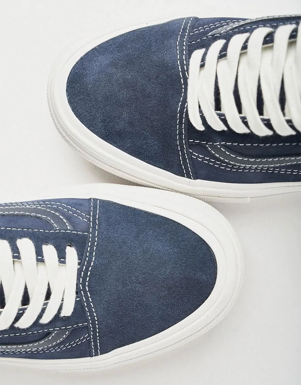 Vans Skate Old Skool Shoes - Wrapped Deep Navy/Vintage White