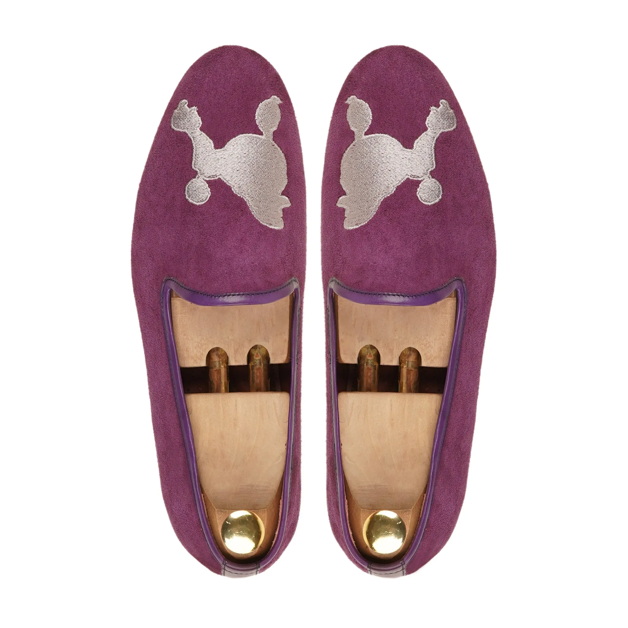 Vejle - Men's  Purple Kid Suede Loafer