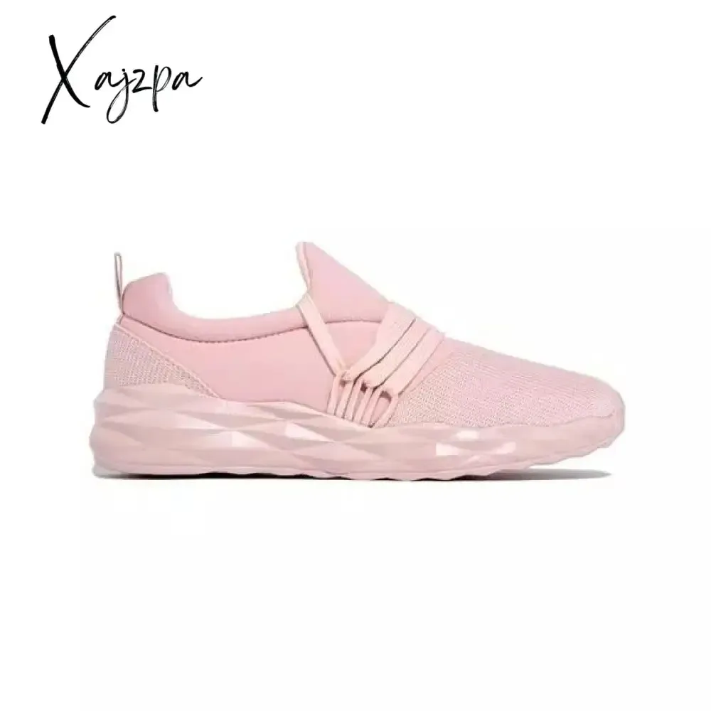 Xajzpa - White Fashion Casual Solid Color Breathable Sneakers