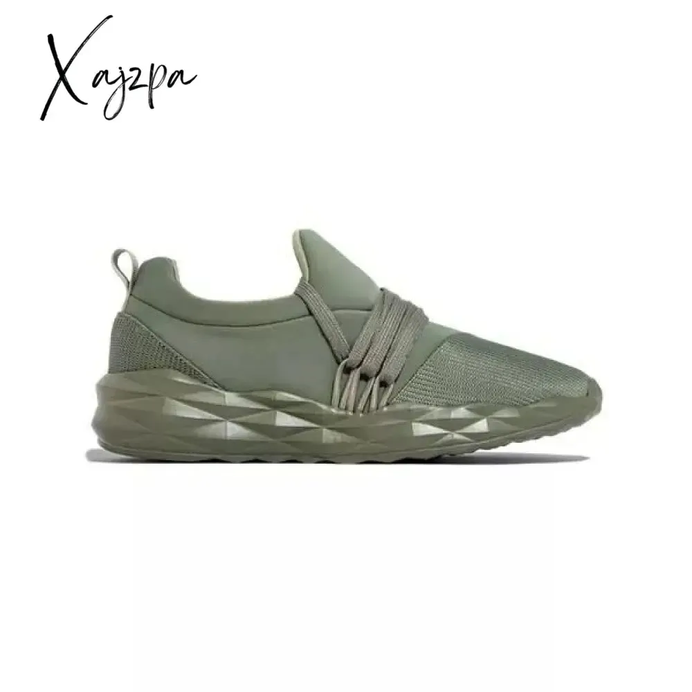 Xajzpa - White Fashion Casual Solid Color Breathable Sneakers