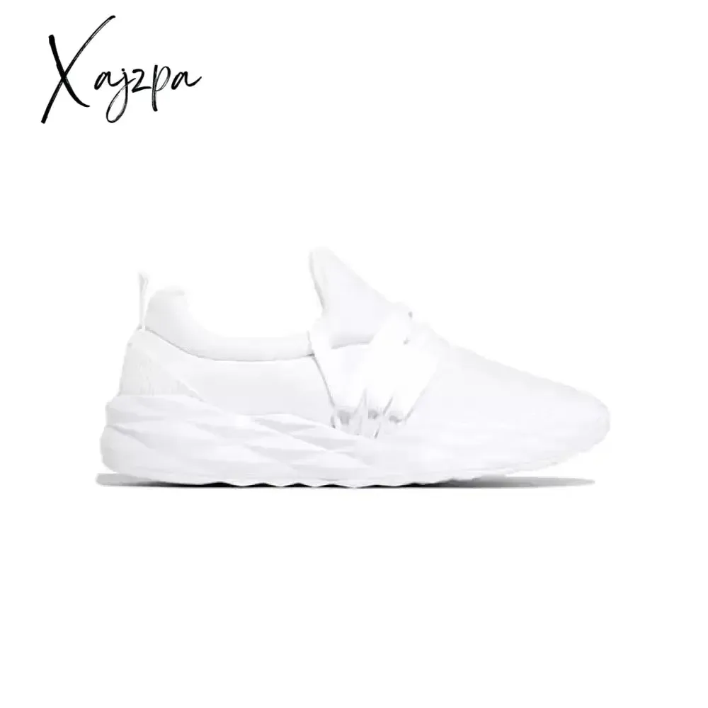 Xajzpa - White Fashion Casual Solid Color Breathable Sneakers