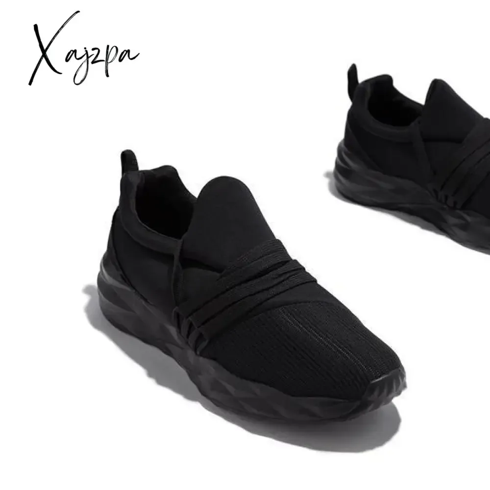 Xajzpa - White Fashion Casual Solid Color Breathable Sneakers