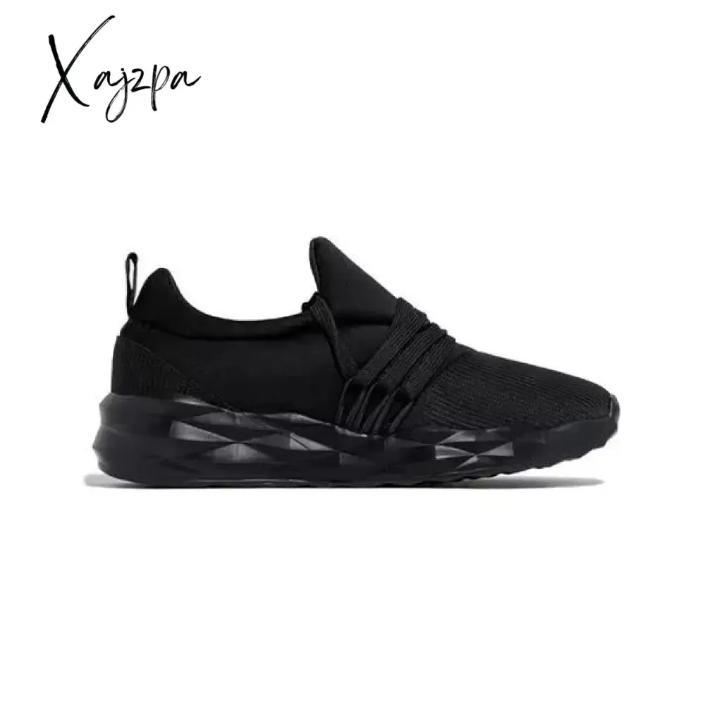 Xajzpa - White Fashion Casual Solid Color Breathable Sneakers